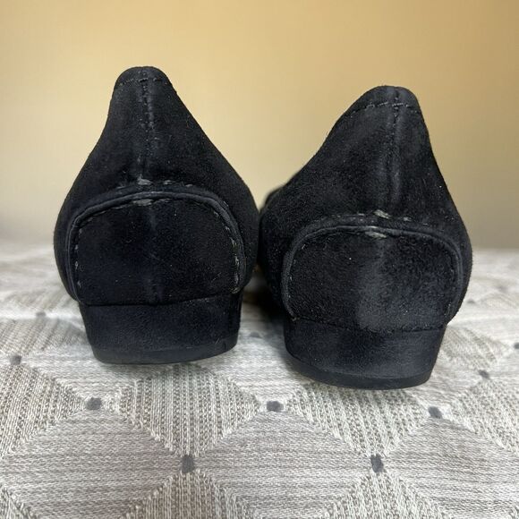 The Original Car Shoe By Prada Black Suede Leather Ballet Flats Women EU 38 US 8 - Picture 12 of 16